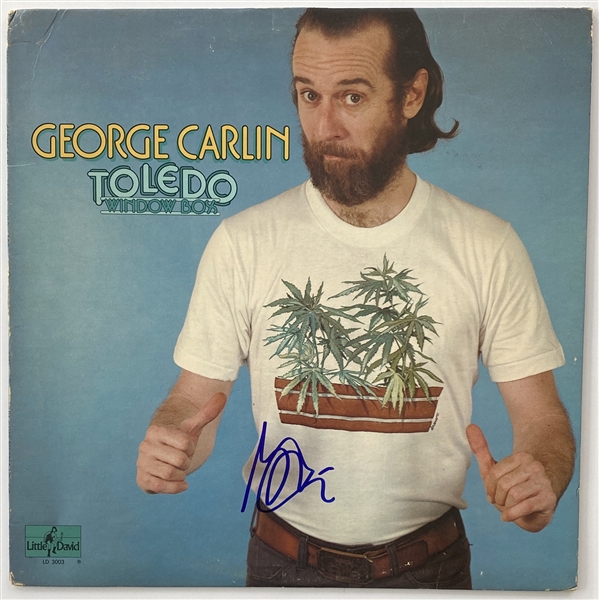 George Carlin In-Person Signed “Toledo Window Box” Comedy Record Album (John Brennan Collection) (BAS Guaranteed)