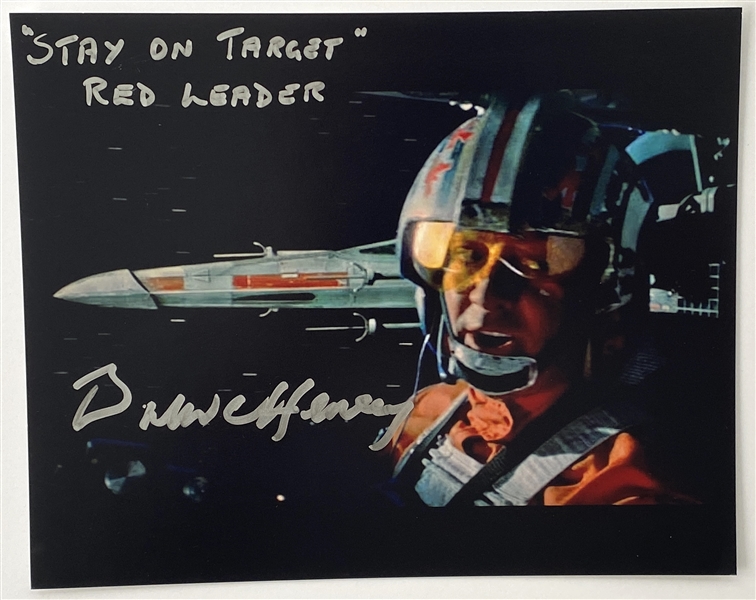 Star Wars: Drewe Henley 10” x 8” Signed Photo as “Red Leader” from “A New Hope” (Beckett/BAS Guaranteed)