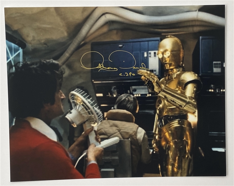 Star Wars: Anthony Daniels C-3PO 10” x 8” Signed Photo from "Empire Strikes Back" (Beckett/BAS Guaranteed)