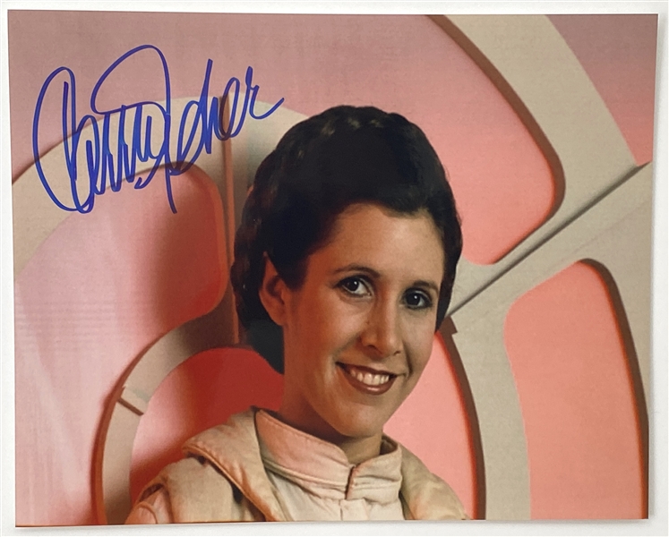 Star Wars: Carrie Fisher 10” x 8” Signed Photo from “The Empire Strikes Back” (Beckett/BAS Guaranteed)