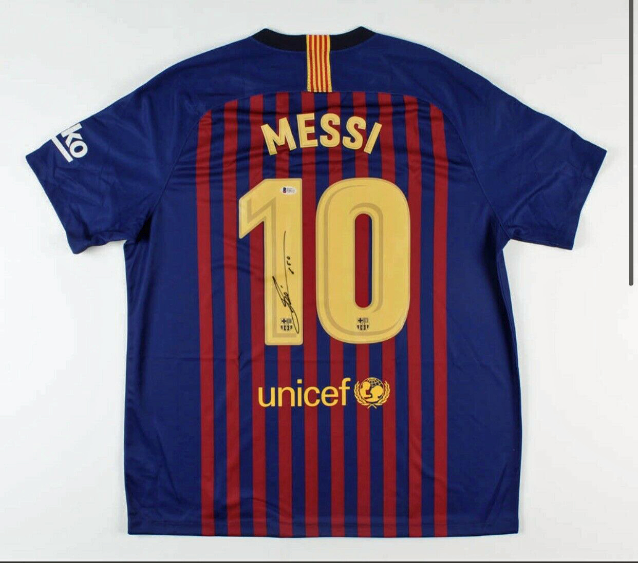Lot Detail Lionel Messi Signed Nike Official Barcelona Fc Soccer