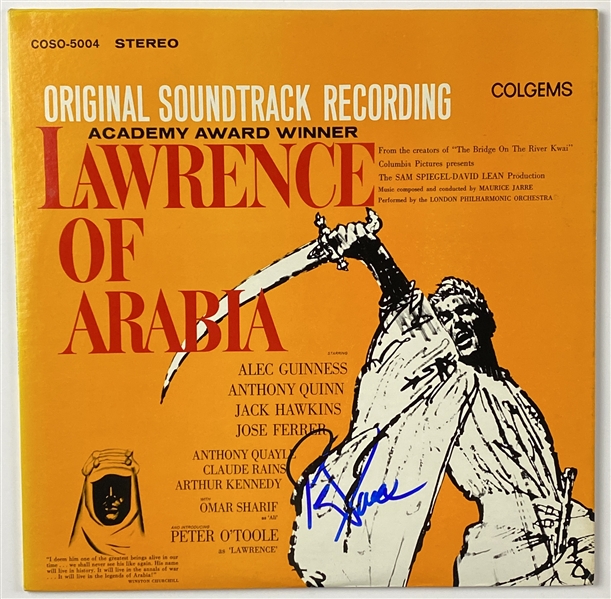 Lawrence of Arabia: Peter O’Toole In-Person Signed “Lawrence of Arabia” Soundtrack Album Record (John Brennan Collection) (BAS Guaranteed)