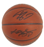 Kobe Bryant & Shaquille ONeal Dual Signed Basketball (Beckett/BAS LOA)