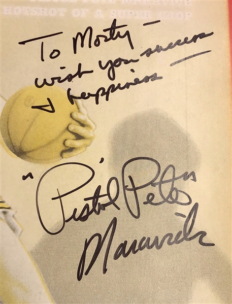 Lot Detail Pistol Pete Maravich Signed Inscribed December 1 1969