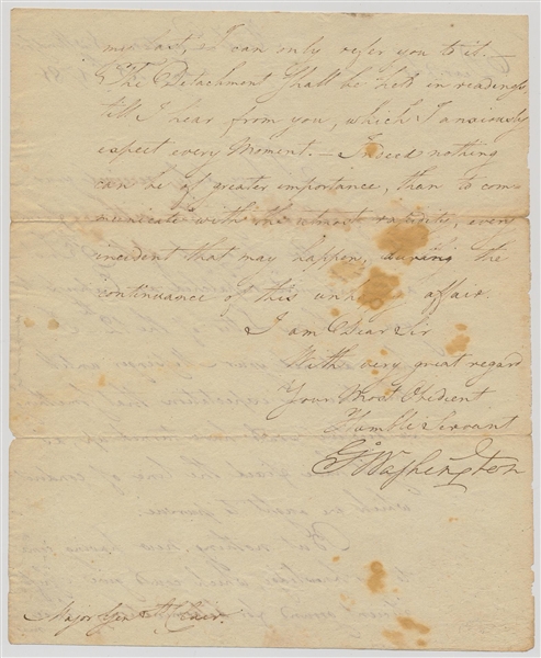 President George Washington Historically Significant Signed Revolutionary War Dated Letter RE: Dispatching Troops To Dissolve PA Mutiny (Beckett/BAS Guaranteed)