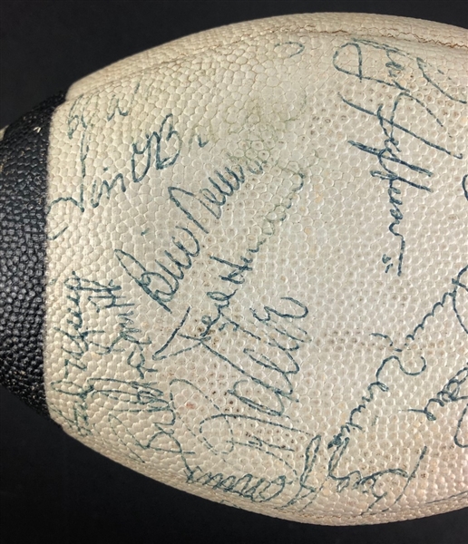 Lot Detail Baltimore Colts Team Signed Football With Over