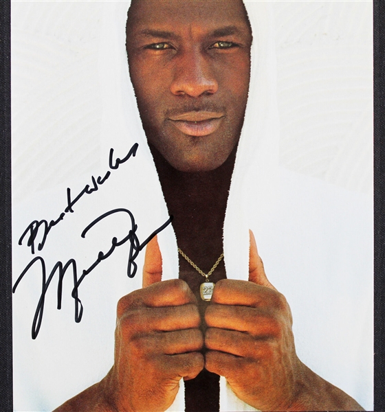 Lot Detail Michael Jordan Signed Rare Air Hardcover Book With Superb