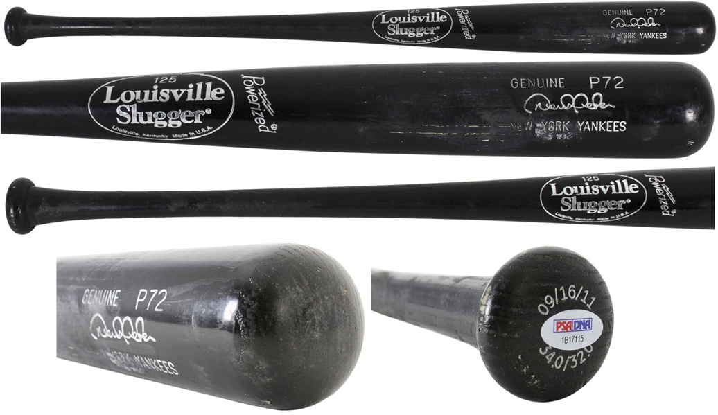 2011 Derek Jeter Game Used Louisville Slugger P72 Model Bat Gifted To Fan In Yankees’ Dugout on April 16, 2012 (PSA/DNA GU 10)