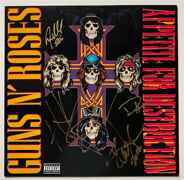 Guns & Roses: Group In-Person Signed "Appetite for Destruction" Album (Beckett/BAS Guranteed)