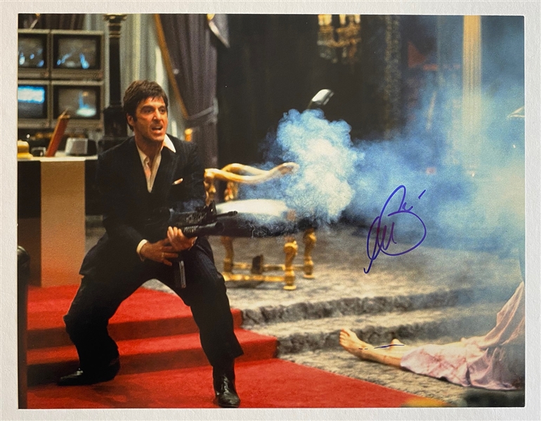 Al Pacino In-Person Signed 11" x 14" Photograph from the movie "Scarface" (Beckett/BAS Guaranteed)
