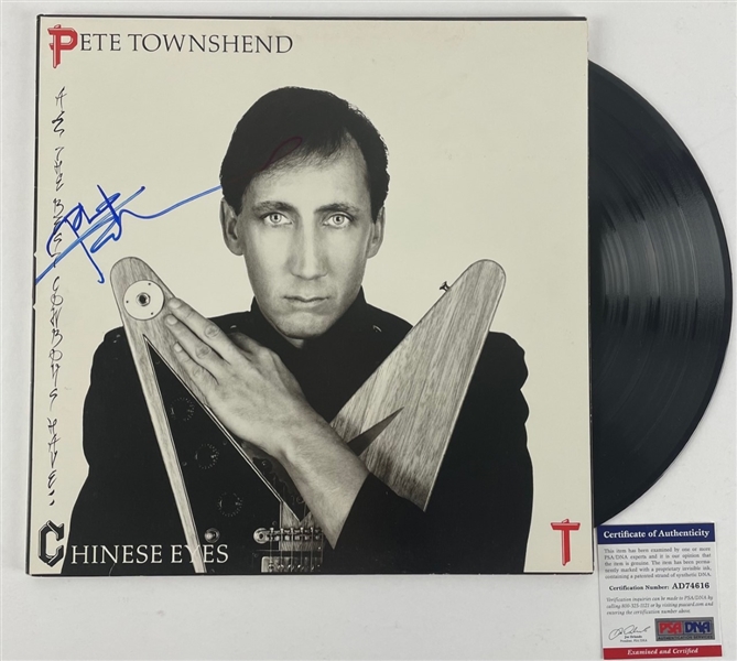 Pete Townshend Signed "All the Best Cowboys Have Chinese Eyes" Album  (PSA/DNA)