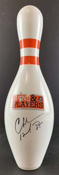 Charles Barkley Signed Bowling Pin from Celebrity Bowling Tournament (Beckett/BAS Guaranteed)