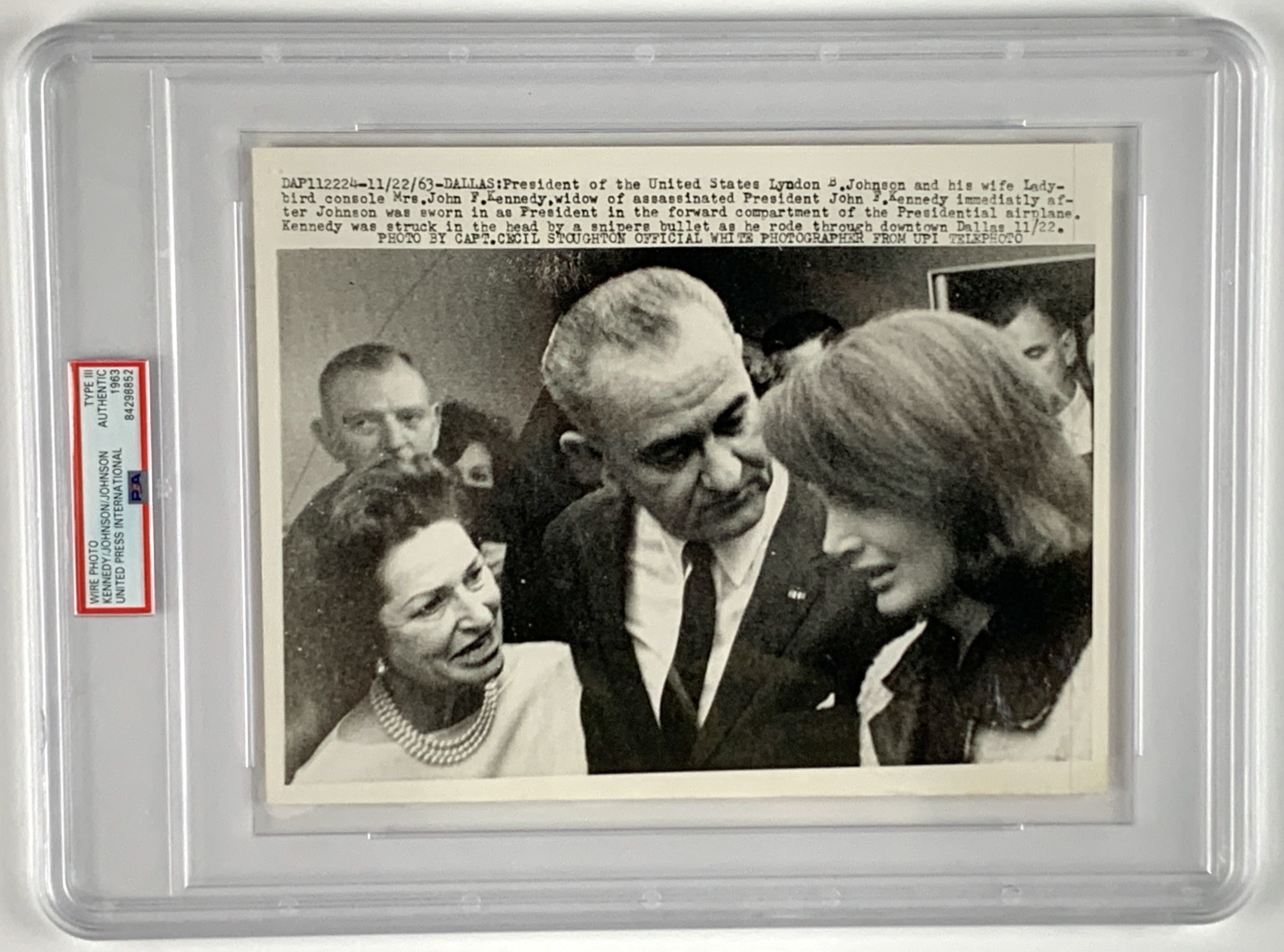 JFK Assassination: Jackie Kennedy At LBJ Swearing-In Ceremony Aboard ...