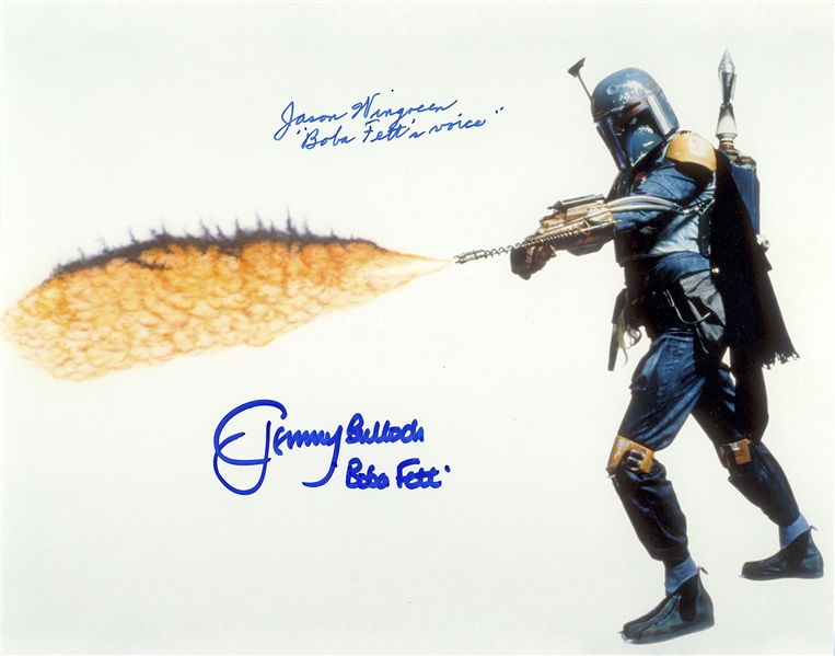 Star Wars: Boba Fett Bulloch & Wingreen Signed 10” x 8” Photo from The Original Trilogy (Beckett/BAS Guaranteed)
