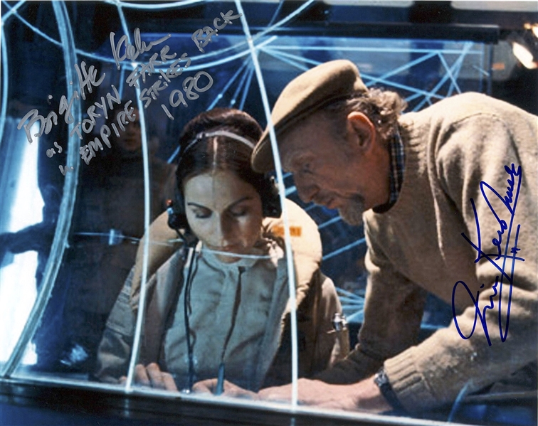 Star Wars: Irvin Kershner & Brigette Kahn “Toryn Farr” Signed 10” x 8” Photo from “The Empire Strikes Back”(Beckett/BAS Guaranteed)