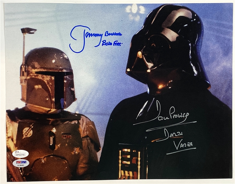 Star Wars: Dave Prowse & Jeremy Bulloch Signed 14” x 11” Photo (PSA & JSA Authentication) 