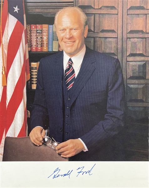 President Gerald R. Ford Signed 8" x 10" Color Photo (Beckett/BAS Guaranteed)