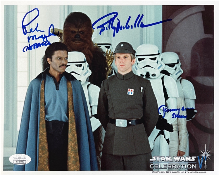 Star Wars: Billy Dee Williams, Peter Mayhew & Jeremy Bulloch Signed 8" x 10" Photo from ESB (JSA COA)