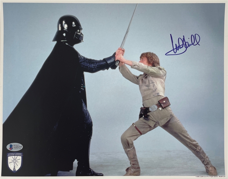 Mark Hamill Signed 11" x 14" Star Wars Photograph (BAS LOA)