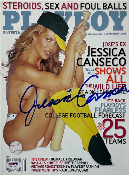 Jessica Canseco Signed September 2005 Playboy Magazine (PSA/DNA)