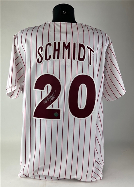 Mike Schmidt Signed Philadelphia Phillies Jersey (Schwartz Sports COA)