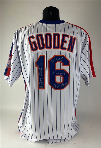Dwight Gooden Signed 25th Anniversary New York Mets Jersey (TriStar)