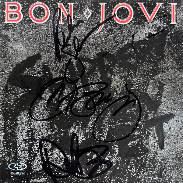 Bon Jovi: Group Signed CD Jacket (4 Sigs)(Beckett/BAS)