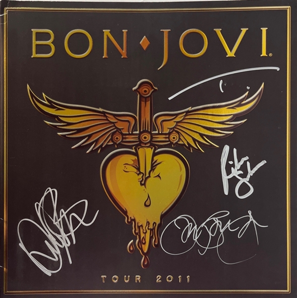 Bon Jovi: Group Signed 2011 Tour Program Book (4 sigs)(Beckett/BAS)