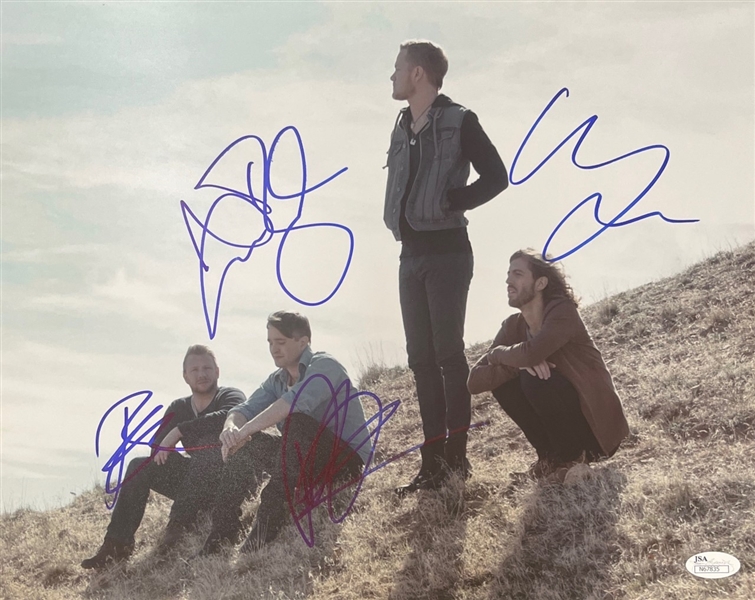 Imagine Dragons: Group Signed 11" x 14" Photo (JSA)