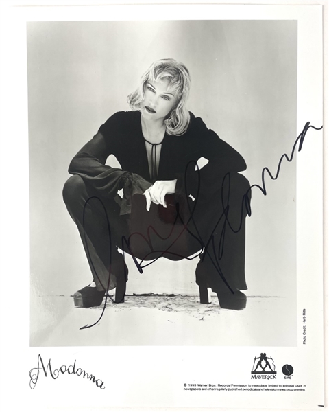 Madonna Signed Maverick Records 8" x 10" Publicity Photograph (Epperson/REAL LOA)