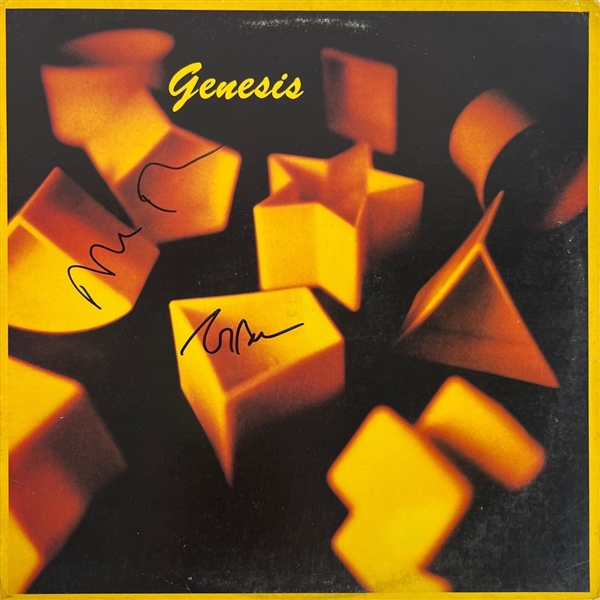 Genesis: Lot of Two (2) Mile Rutherford & Tony Banks Signed Album Covers (Beckett/BAS Guaranteed)