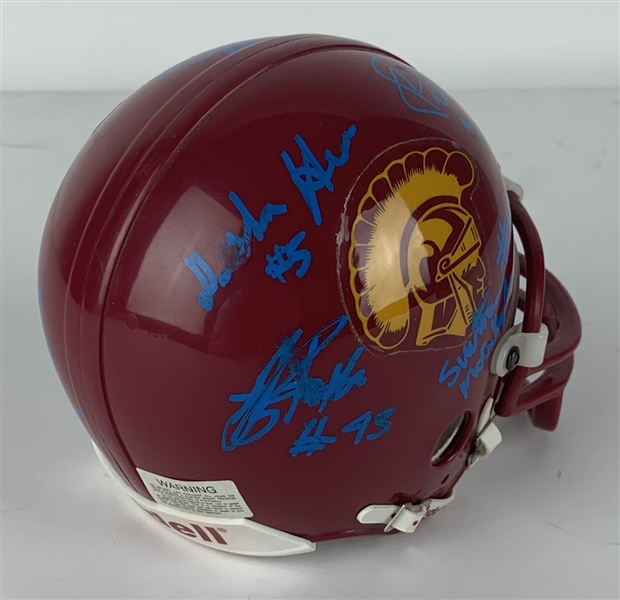 Multi-Signed USC Mini Helmet w/ Palmer, Polamalu, & More! (Beckett/BAS Guaranteed)