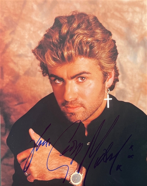 George Michael Signed 8" x 10" Color Photo (Beckett/BAS)