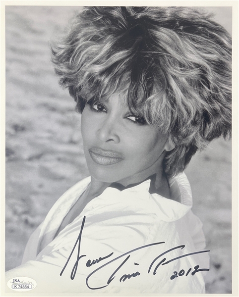 Tina Turner Signed 8" x 10" B&W Photo (JSA)