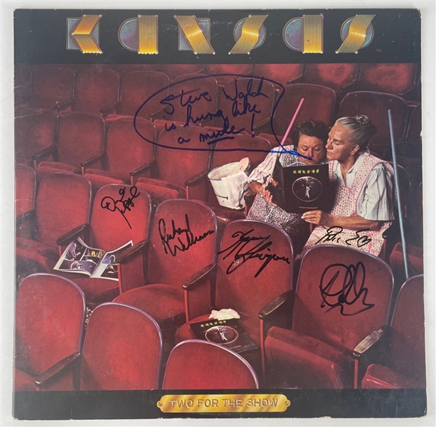 Kansas: Group Signed In Person “Two For The Show” Record Album (6 sigs) (Epperson/REAL)