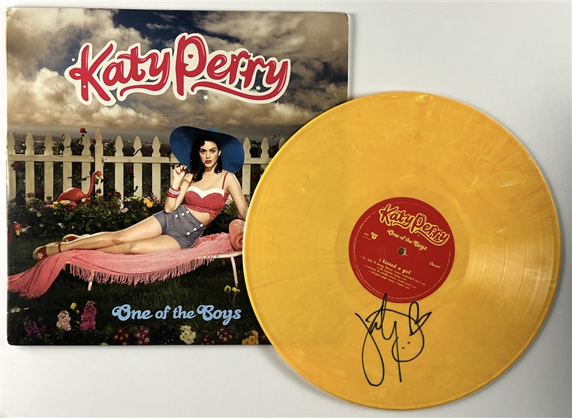 Katy Perry “One of the Boys” Signed Colored Vinyl Record (Beckett/BAS Guaranteed)