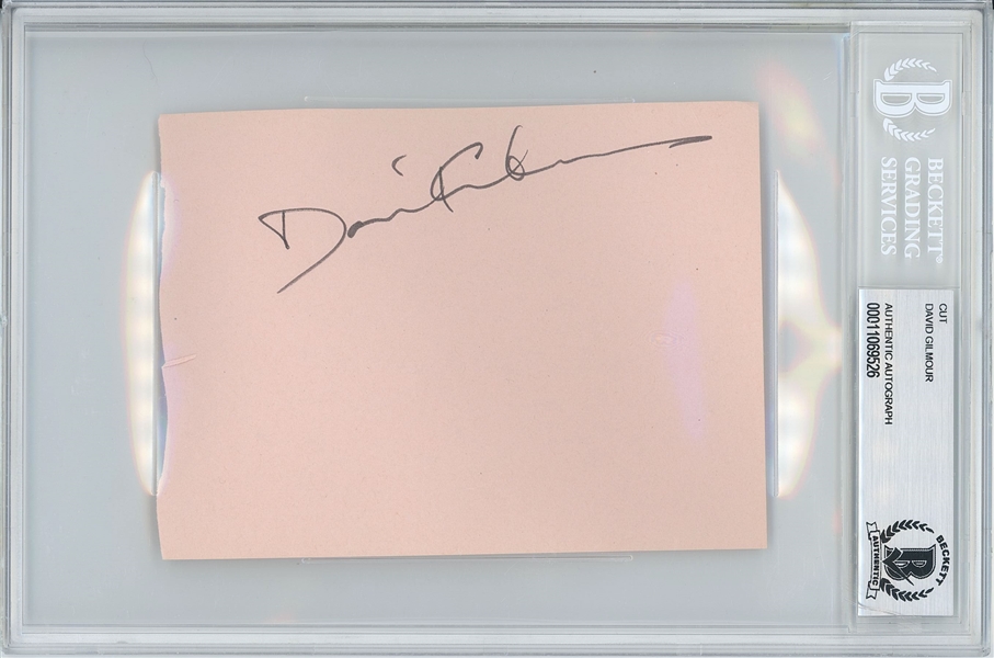 Pink Floyd: David Gilmour Signature Encapsulated (Beckett/BAS Authentication)