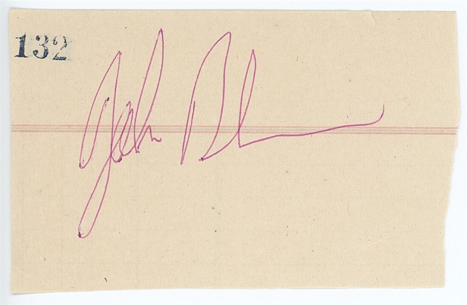 Led Zeppelin: John Bonham Signature (Roger Epperson/REAL LOA)