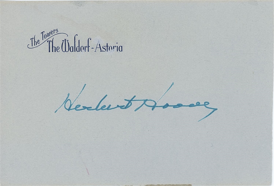 Herbert Hoover Signature (Beckett/BAS LOA)