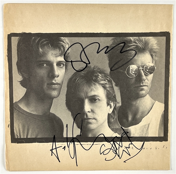 The Police Group Signed “Synchronicity” Album Inner Sleeve (3 Sigs) (Beckett/BAS Guaranteed)