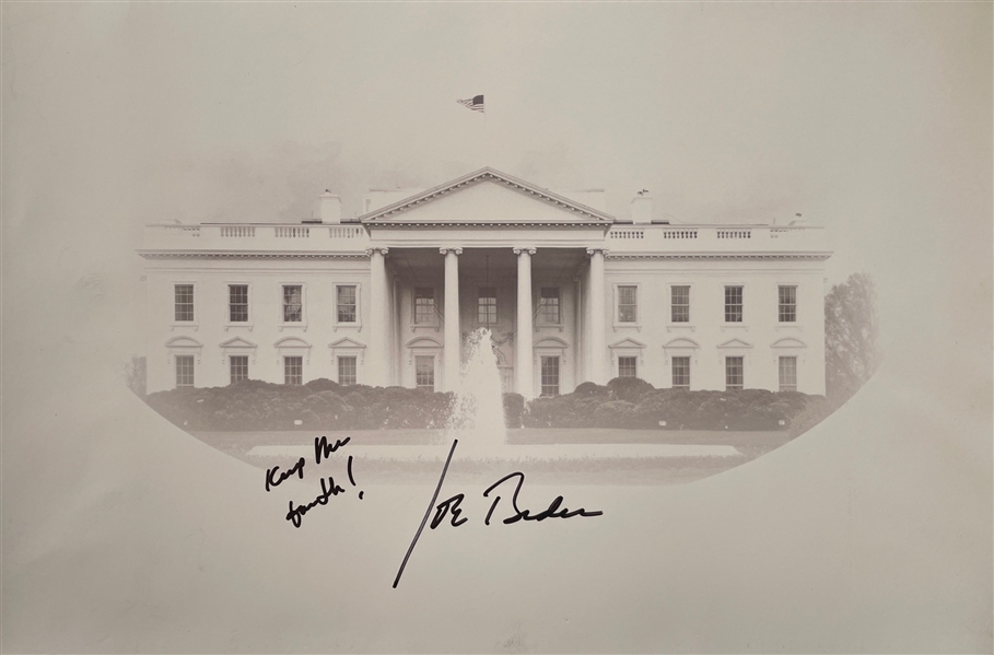 President Joe Biden Signed & Inscribed 12" x 18" White House Photo (JSA LOA)