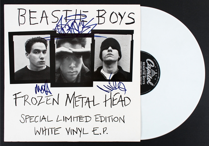The Beastie Boys RARE Signed "Frozen Metal Head" Limited Edition White Vinyl E.P. Album Release (Beckett/BAS & JSA LOAs)