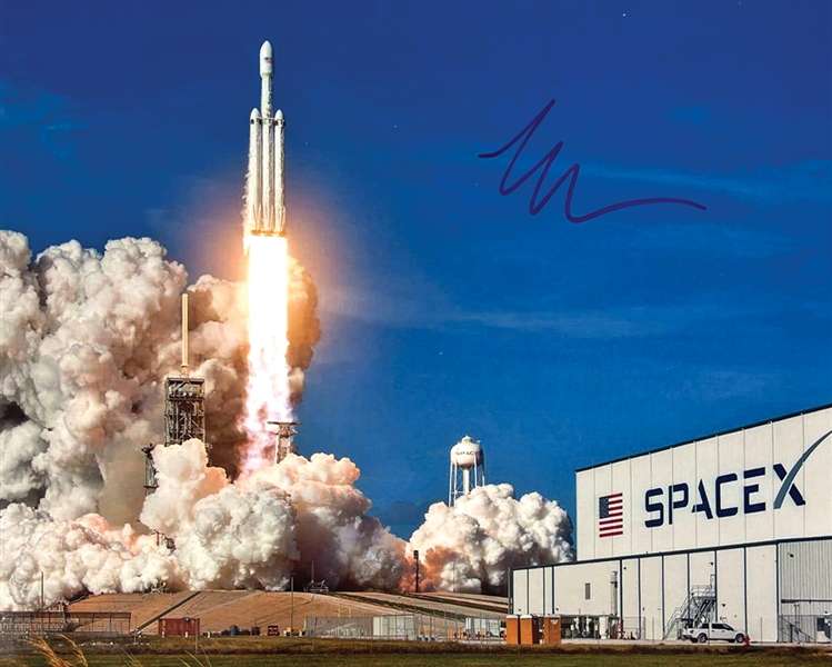 Elon Musk Signed 8" x 10" Color Photo from Space-X Launch (ACOA)