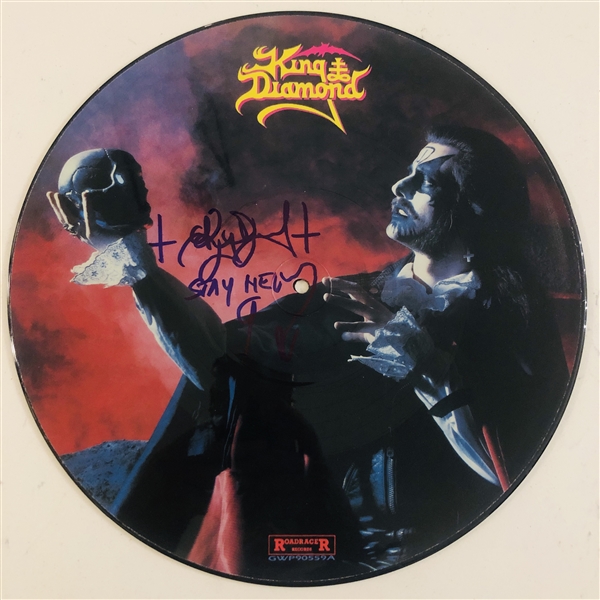 King Diamond Signed "Halloween" Picture Disc Record (John Brennan Collection) (Beckett/BAS Authentication)