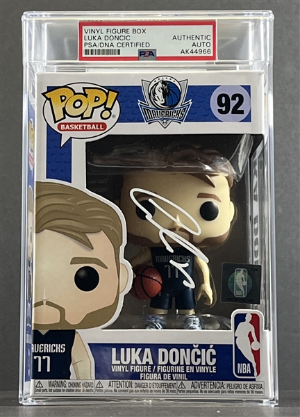 Luka Doncic Signed Mavericks Funko Pop #92 (PSA/DNA Encapsulated)
