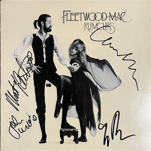 Fleetwood Mac Group Signed "Rumors" Album Cover (Beckett/BAS LOA)