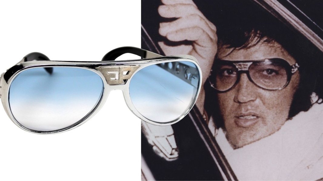 Elvis Presley’s Custom-Made Aviator “TCB” Sunglasses (Aurelia Yarbrough Provenance) 