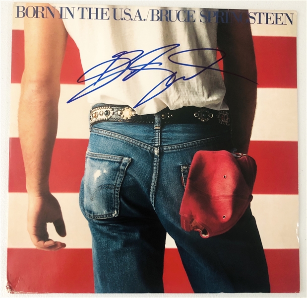 Bruce Springsteen In-Person Signed “Born in the USA” Album Record (JSA LOA & ACOA) 