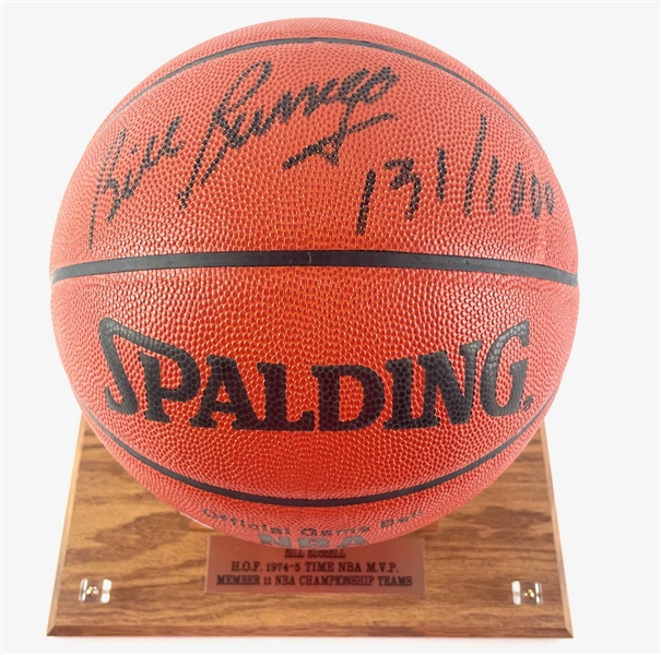 Bill Russell Signed Limited Edition #131/1000 Spaulding Basketball (Beckett/BAS)
