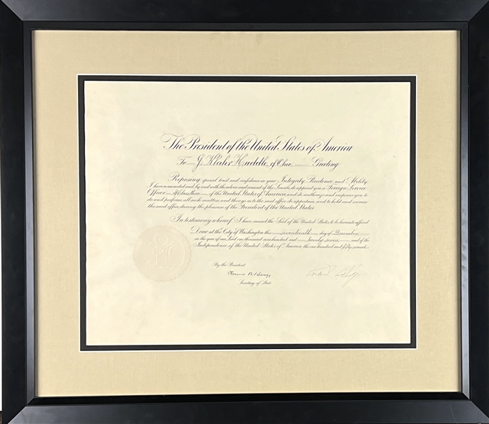 Calvin Coolidge Signed 21” x 17” Document (Third Party Guaranteed)